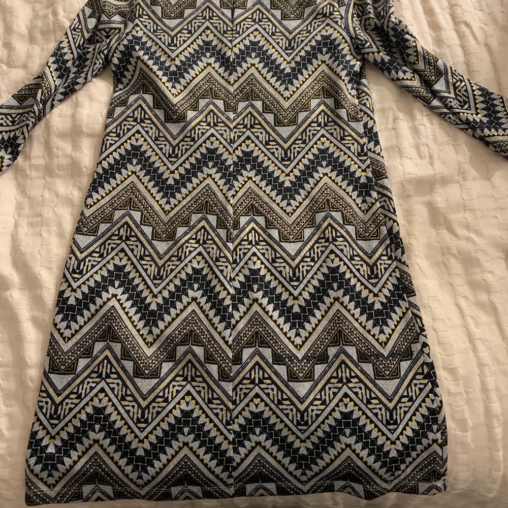 Black, Silver, and Gold Dress